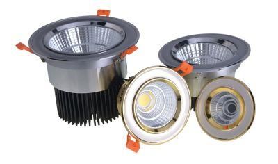 High Quality Hotel Home Restaurant Isolated Driver Recessed Ceiling 20W Anti-Glare RGBW LED COB Round Spotlight Panel Light Downlight