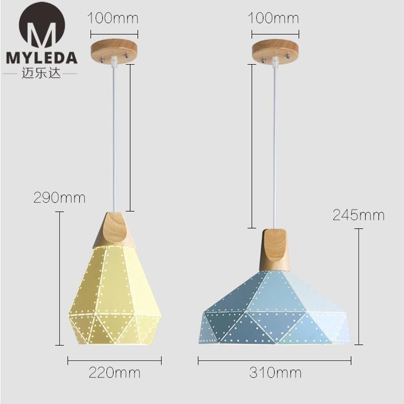 Nordic Macarons Living Room Pendant Hanging Chandelier Lamp