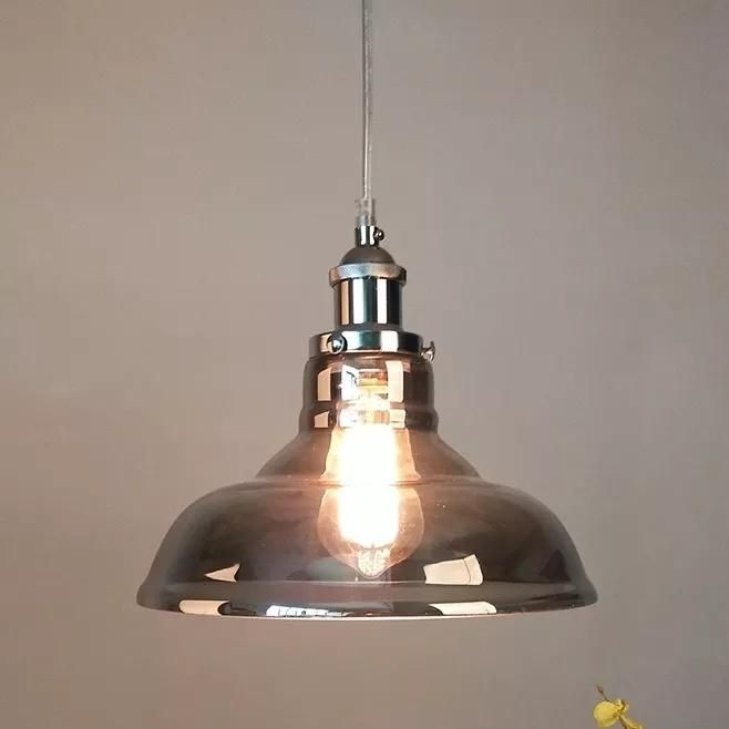 Vintage Farmhouse Decor Pendant Light Retro Amber Glass Industrial Chandelier Lights Fixture for Restaurant Home Bar