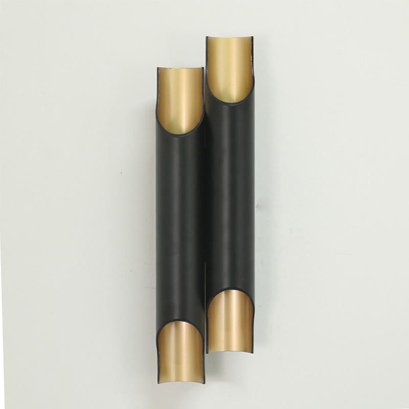 Double Metal Interior in Brass Wall Lamp