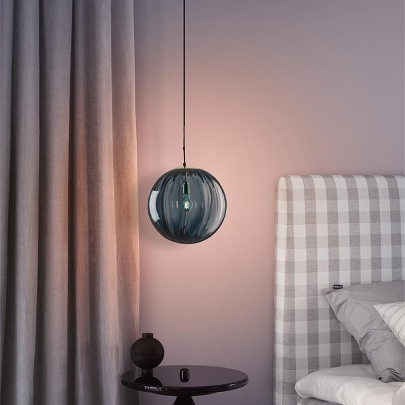 Nordic Glass Pendant Lamp E27 LED Modern Minimalist Creativity Lights for Dining Room Study Bar Pendant Light (WH-AP-242)