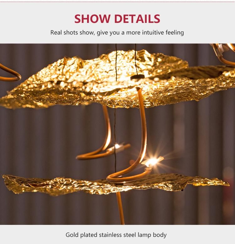 High Quality Villa Department Dining Hall Custom Project Luxury Custom Modern LED Chandelier Lamp