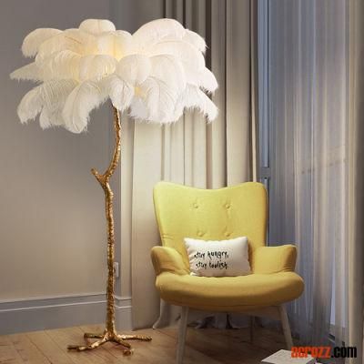 LED Feather Lucas Palm Floor Tree Lamp