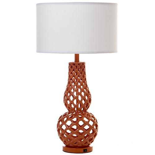 Decorative Resin Table Lamp Fabric Shade Desk Lamp for Hotel Guestroom