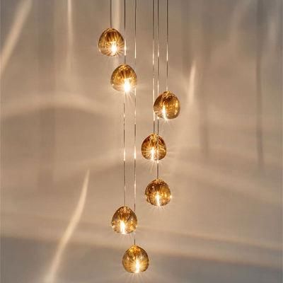 2022 Luxury Dining Room Modern Residential Interior Decoration Hanging Lamp Stairs Crystal Chandelier&amp; Pendant Lights