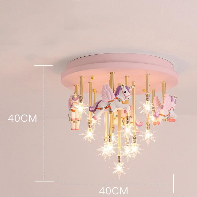 Nnicorn Shape LED Cute Bedroom Lights for Girls Baby Room Light for Kids Room Chandelier (WH-MA-137)