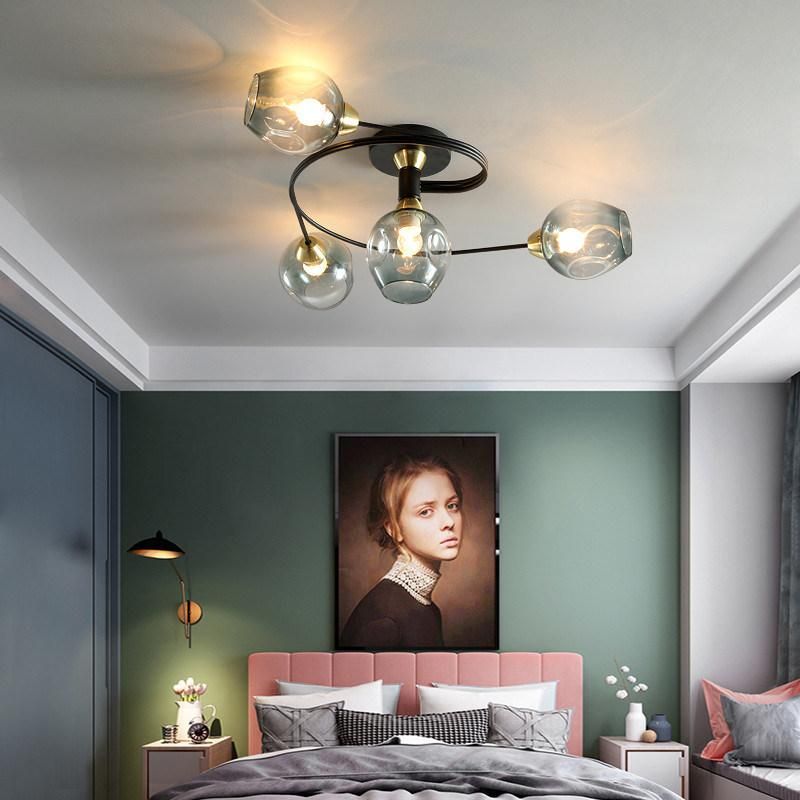 LED Vintage Ceiling Lamp Glass Ceiling Lamp Living Dining Room Kitchen Retro Chandelier (WH-LA-27)