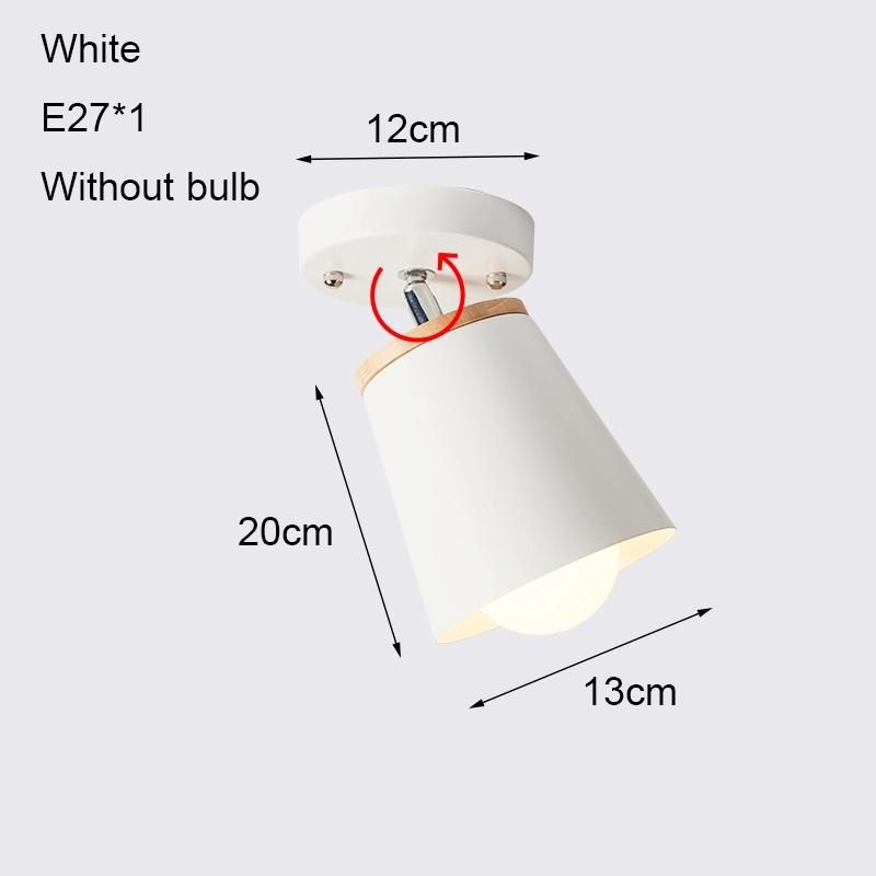 Wooden Ceiling Lamp Modern LED Ceiling Light for Bedroom Living Room Corridor Kitchen Indoor Lighting (WH-WA-21)