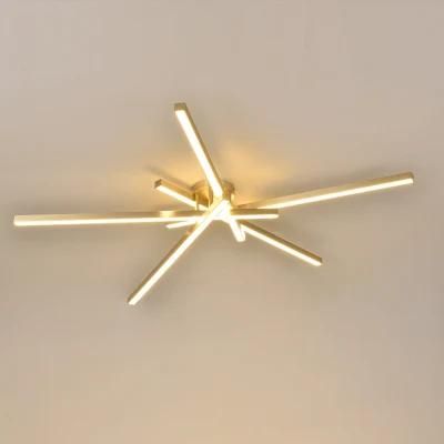 Metal Golden Color Simple Design Ceiling Lamp Pendant Lamp Chandelier LED