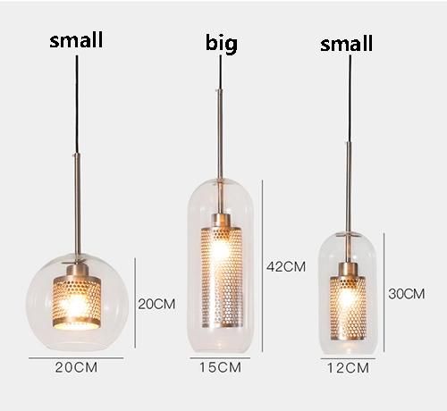 Modern Home Lighting with Glass for Pendant Lamp Restaurant Decoration Lamp