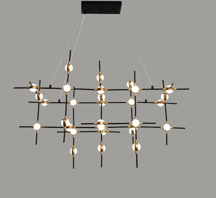Industrial Style Chandelier in Living Room and Shopping Mall Pendant Lamp Dining Room Pendant Light Above Island