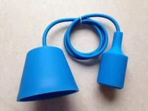 E27 Mini Silicone Pendant Light Cord Set with Plastic Canopy