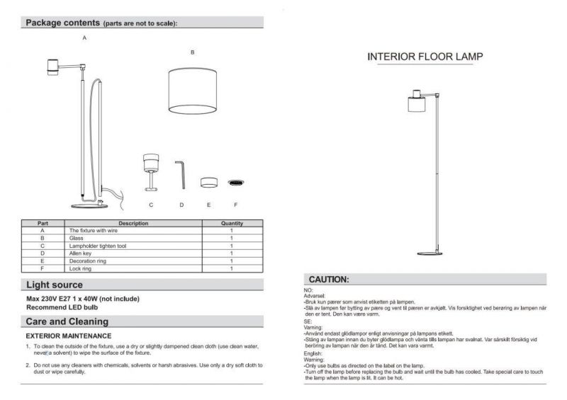 Nordic Floor Stand Lamp with Dimmer Creative LED Light Luxury Living Room Study Room Simple Modern Decorative Amber Glass Floor Light