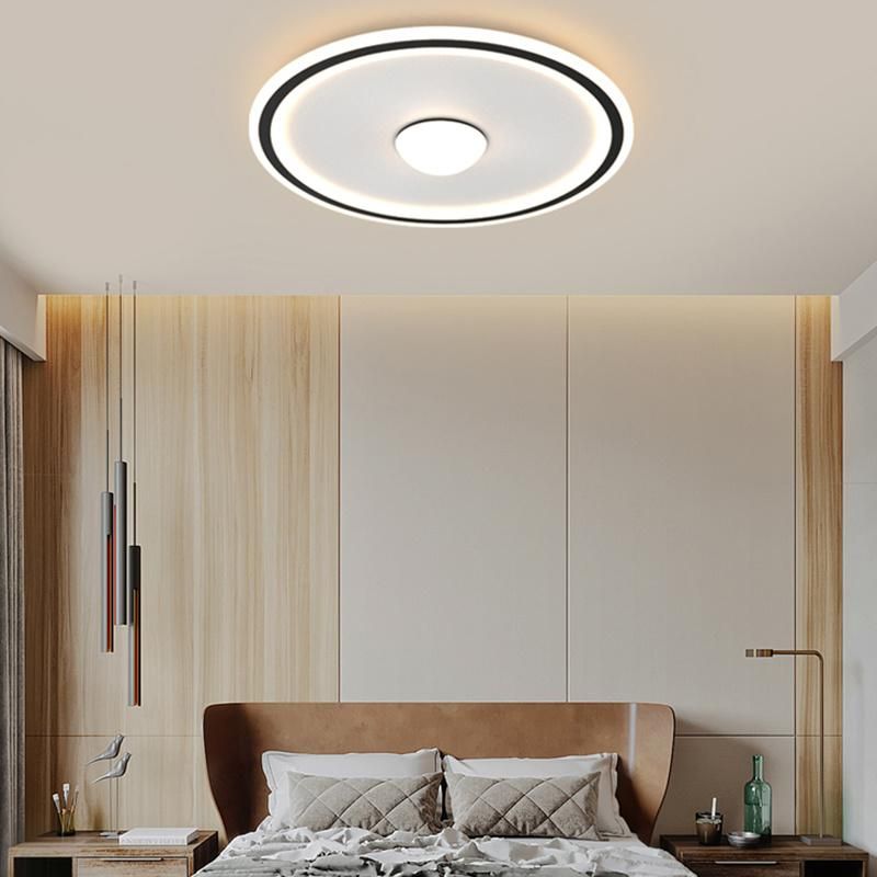 Nordic Modern Ceiling Lamp Simple Circle Light Luxury Warm Romantic Study Lamp