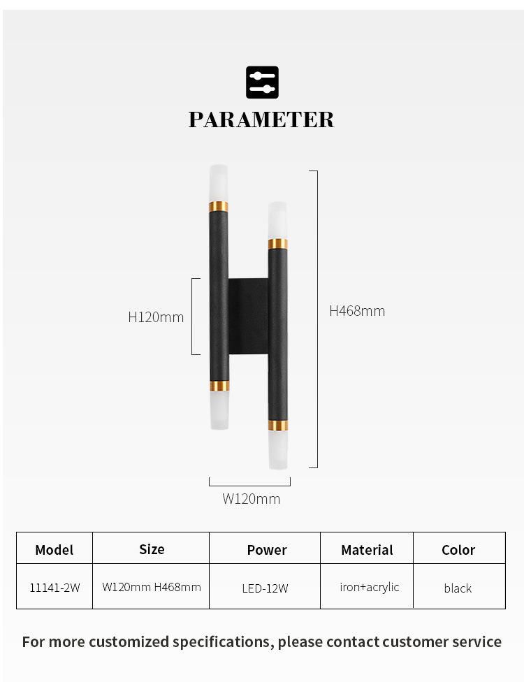 Cheap Freight Price Bedroom Hotel Decorative Beside Modern Designer Indoor LED Wall Light