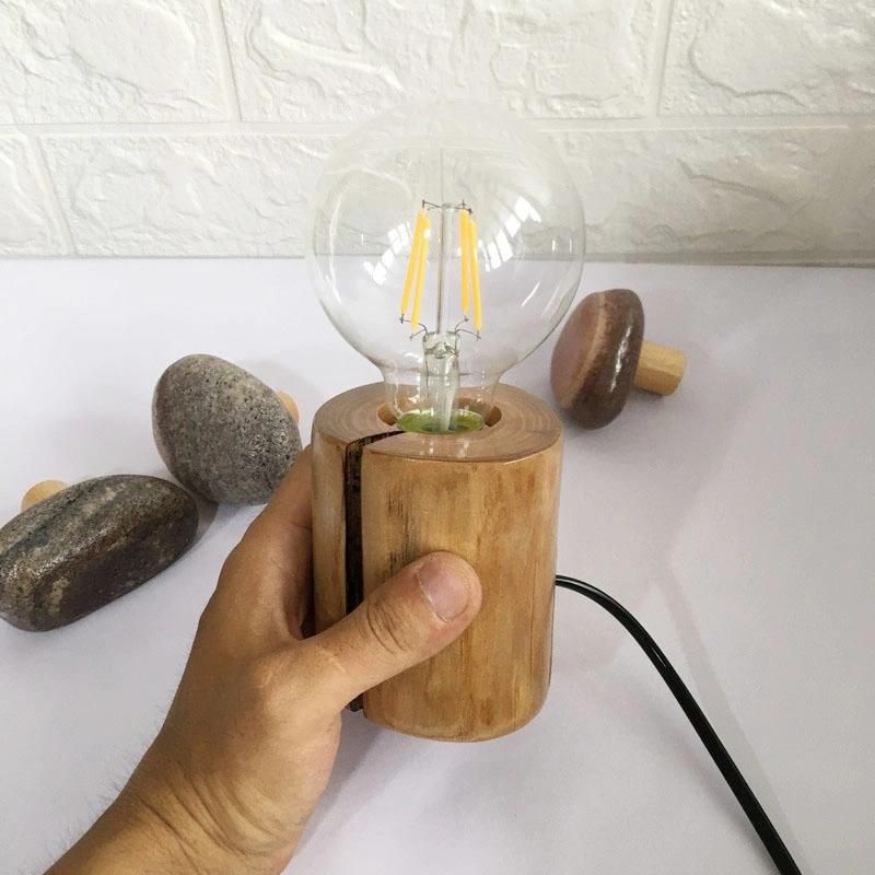 Wooden Simple Style Restro Design Table Lamp Desk Lamp Restuarnt Lamp