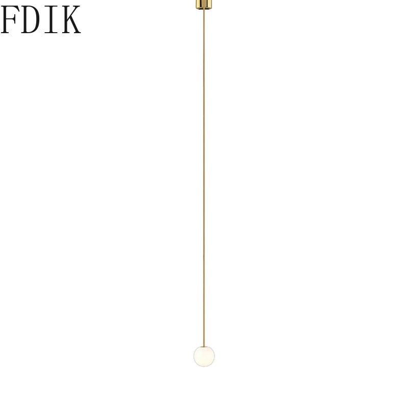 Nordic Glass Pendant Lights Modern for Kitchen Hanging Lamp Decor Brass Architectural Collection Pendant Lamp (WH-AP-261)