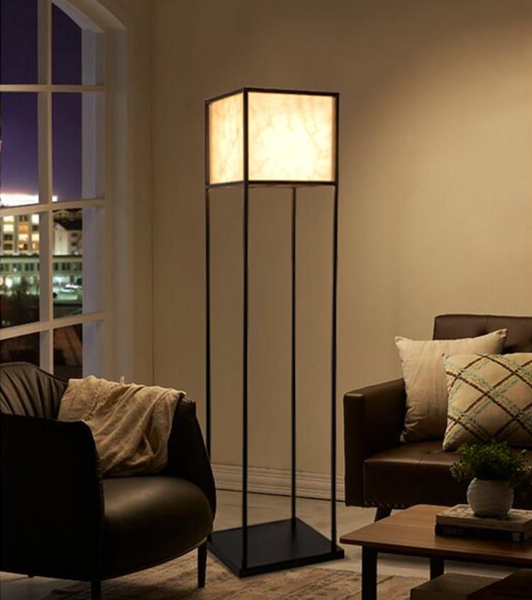 Simple Square Floor Lamp for Livingroom