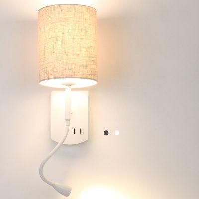Bedside Reading Lamp Bedroom Wall Lamp Simple Modern Warm Hotel Personality Light