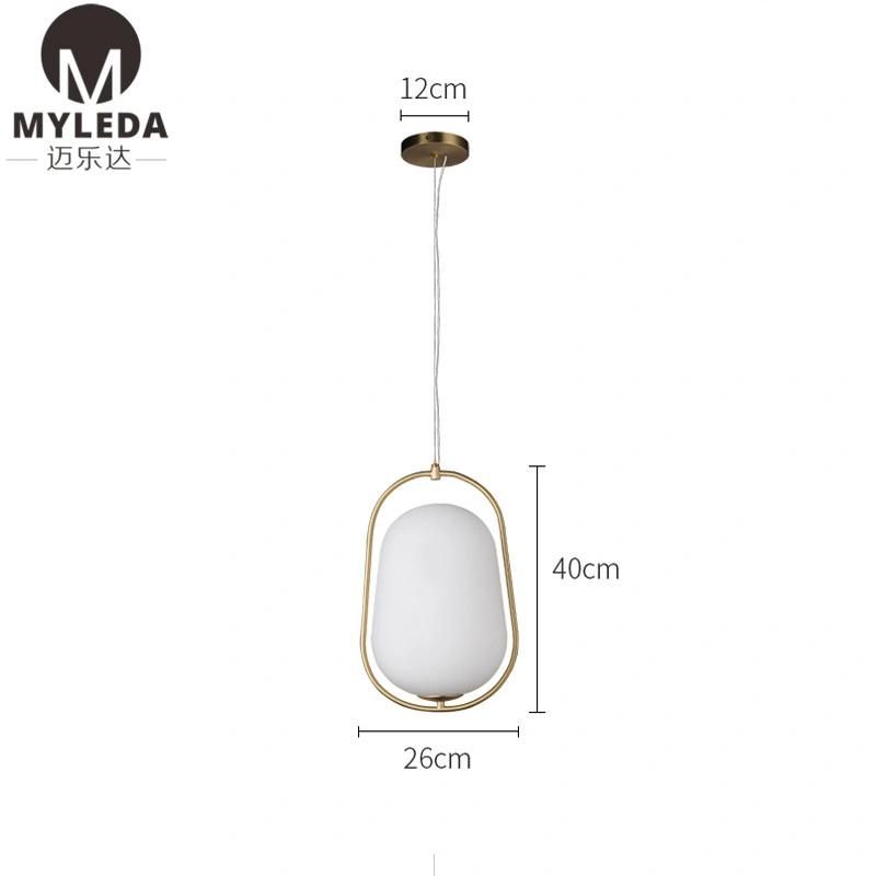 Glass Shade E27 Vintage Industrial Hanging Lamp Pendant Light