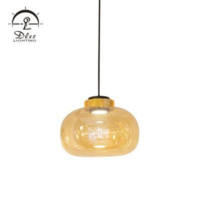 Dlss Wholesale Modern Glass Round Island Pendant Light LED