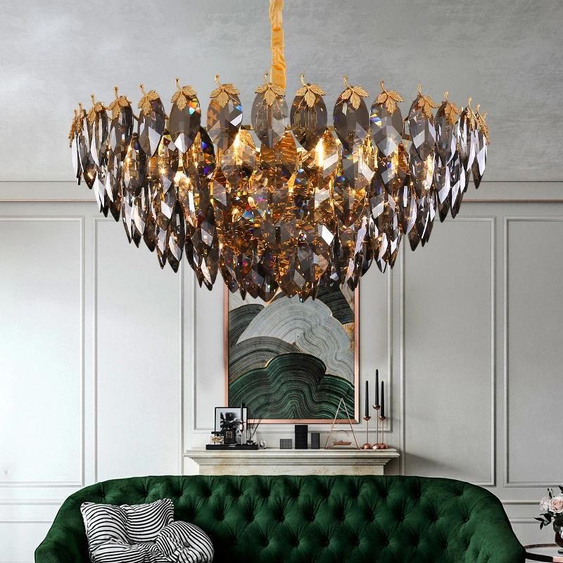 Vintage Style Crystal Chandelier Bedroom restaurant Hotel Lobby Pendant Lamp