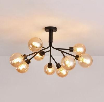 Fashionable and Simple Golden Bedroom Modern Light Chandelier