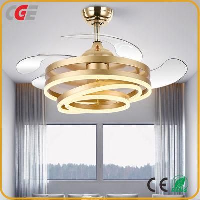 Born Air Cooling Fan with Smart Remote Control Three Color Dimmer LED Light Module Dining Room