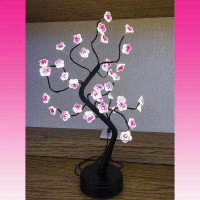 Bedroom Lighting Decoration Pink Plum Blossom Tree Lamp for Gc-Lt-0062