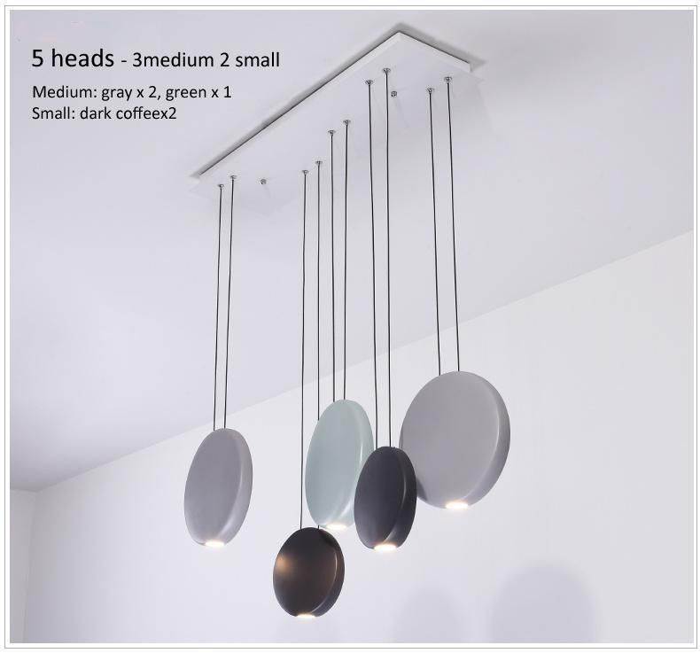 Post-Modern Round Pendant Light Art Restaurant Nordic Simple Dining Table Bedside Bed Round Pendant Lamp (WH-AP-251)