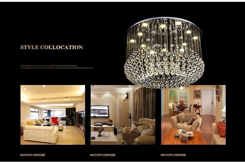 Modern Simple Restaurant / Hotel / Home LED Crystal Ceiling Lighting Zf-Cl-002