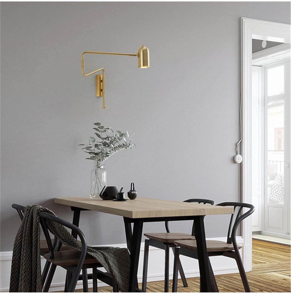 Modern LED Wall Lamps Angle Adjustable Bedroom Bedside Reading Lamp Living Room Decoration Study Iron Wall Light Fixtures