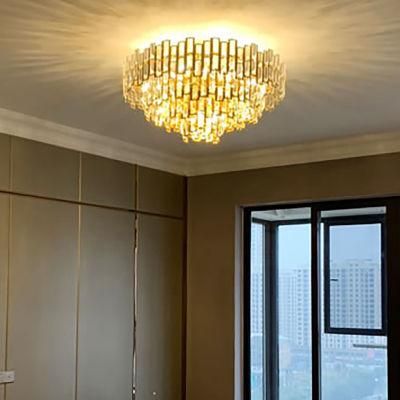 Hotel Lobby Exhibition Hall Luxurious Crystal Chandeliers Bedroom Pendant Lamp