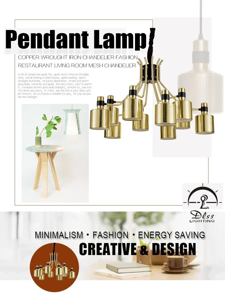Fashion Unique Smiple Modern Metal Replica Bedside Pendant Lighting