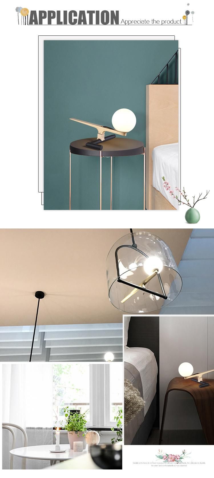 Zhongshan Modern Living Room Iron Glass LED Chandelier Pendant Lighting