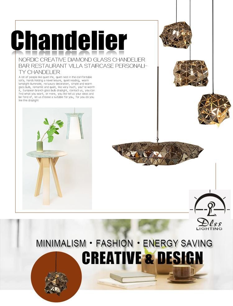Dlss New Stainless Steel Mosaic Pendant Lights