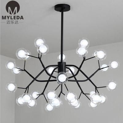 Modern Simple Bubble Ball Branch Pendant Lamp for Home Living Room Bedroom