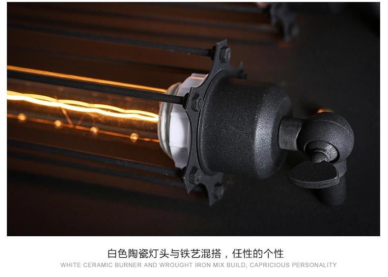 Industrial Semi Flush Mount Ceiling Lamp Fixture for Dining Room Kitchen Lighting (WH-LA-18)