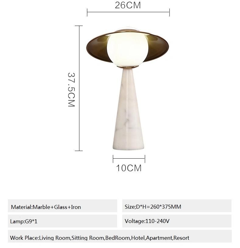 Modern Good Looking Marble Table Lamp Lighting for Home Decoration Zf-Cl-005