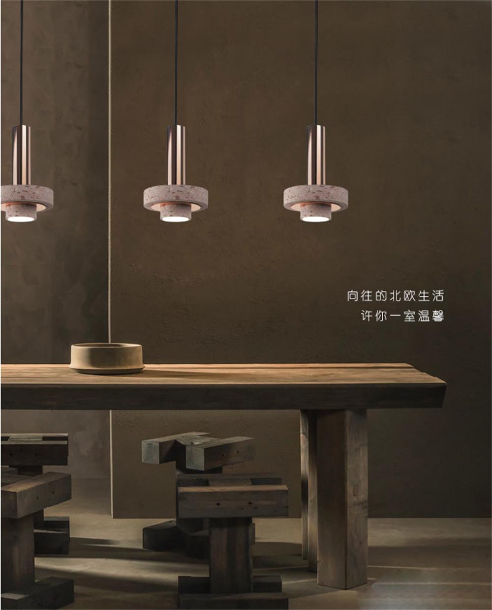 Dining Room Restaurant Kitchen Hanging Lights Stone Pendent Lights