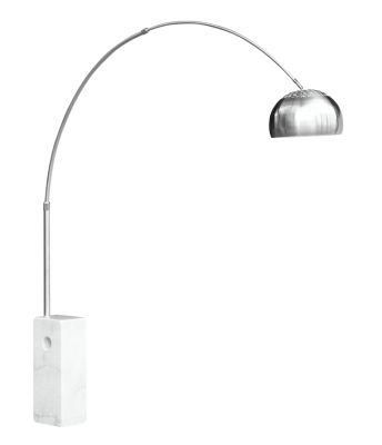Modern Style White Marble Arco Standing Floor Lamp