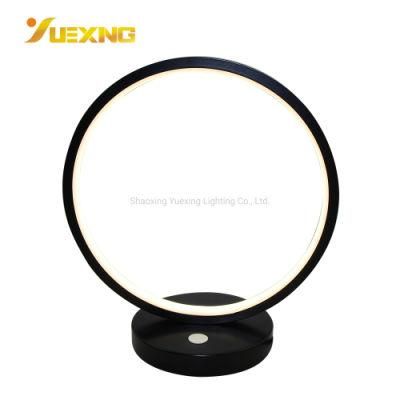 5W Round Circle LED Modern Aluminium Table Lamp Plastic Ring Desk Light