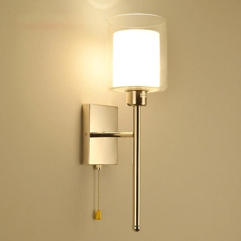 Vintage Glass Wall Lights Indoor Modern Lamp for Bedroom Bedside Decoration