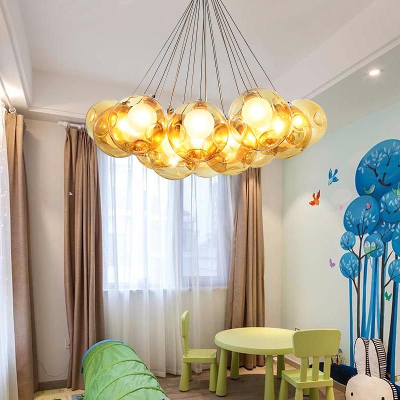 Indoor Kids Children Room Colored Ball Glass Pendant Lamp (WH-GP-13)