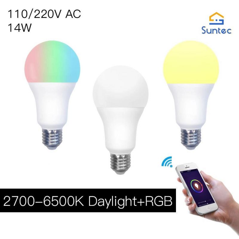 RGB Color Changing E27 WiFi Smart LED Bulb Light