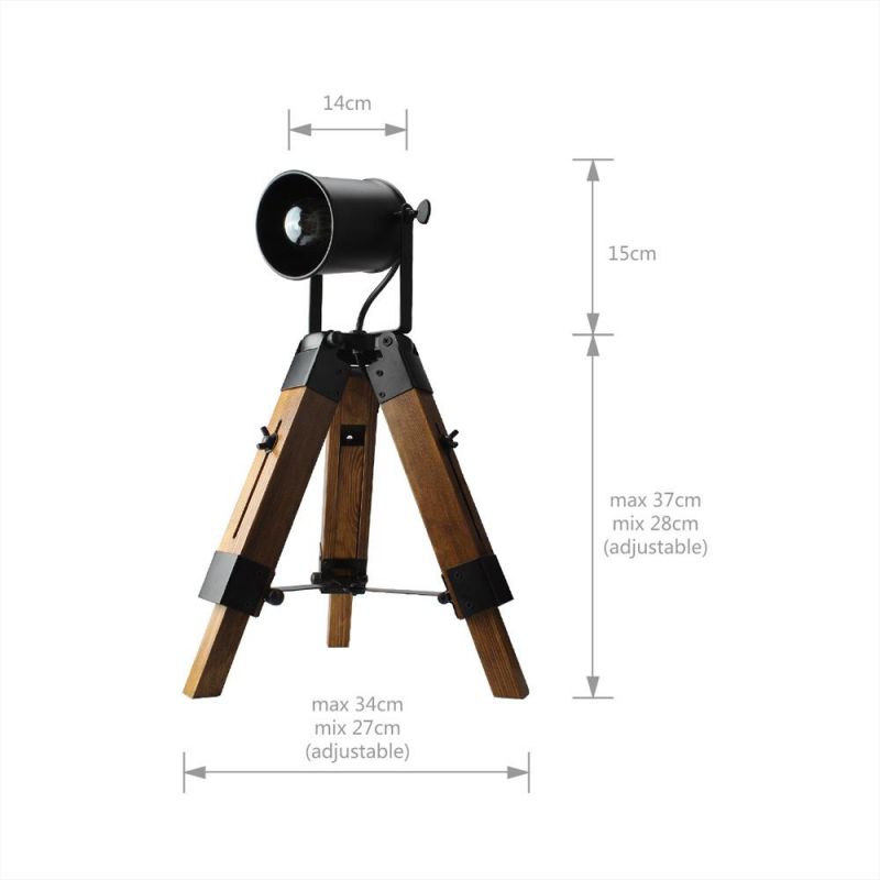 Loft Table Lamp Ascelina American Retro Creative LED Desk Lamps (WH-VTB-34)