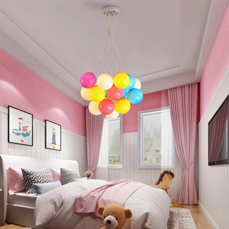Balloon Fly House Color Nordic Simple Cartoon Children′s Room Chandelier (WH-MA-169)