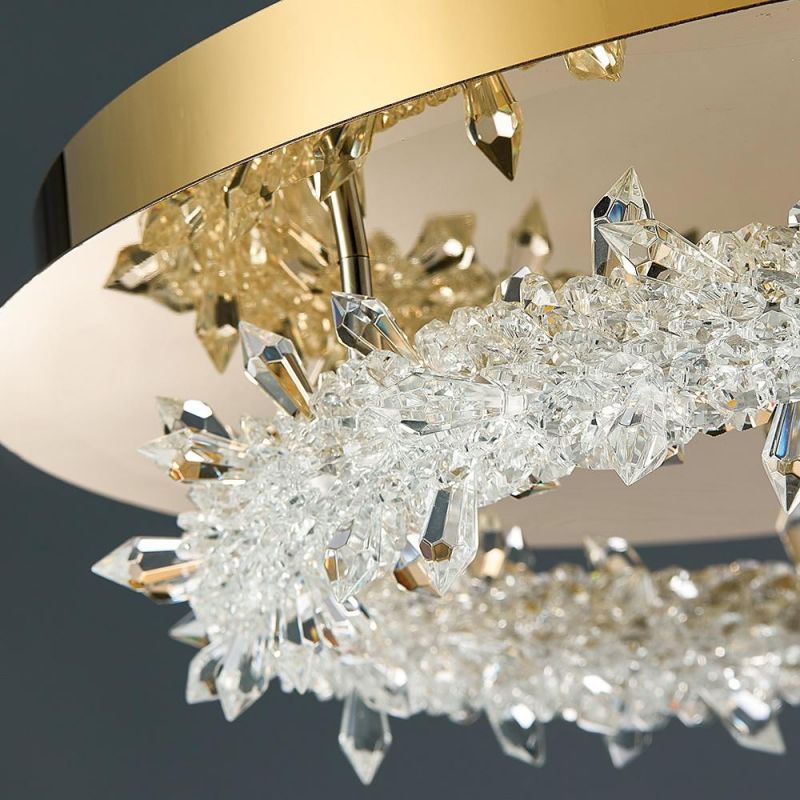 Crystal LED Ceiling Chandelier for Living Room Bedroom Modern Ceiling Lamp (WH-CA-68)