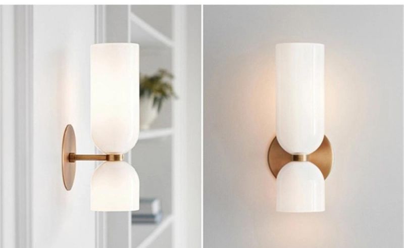 Bedroom Bedside Lamp Designer LED Wall Lamp Modern Simple Living Room Creative Glass Wall Llghts Fixtures