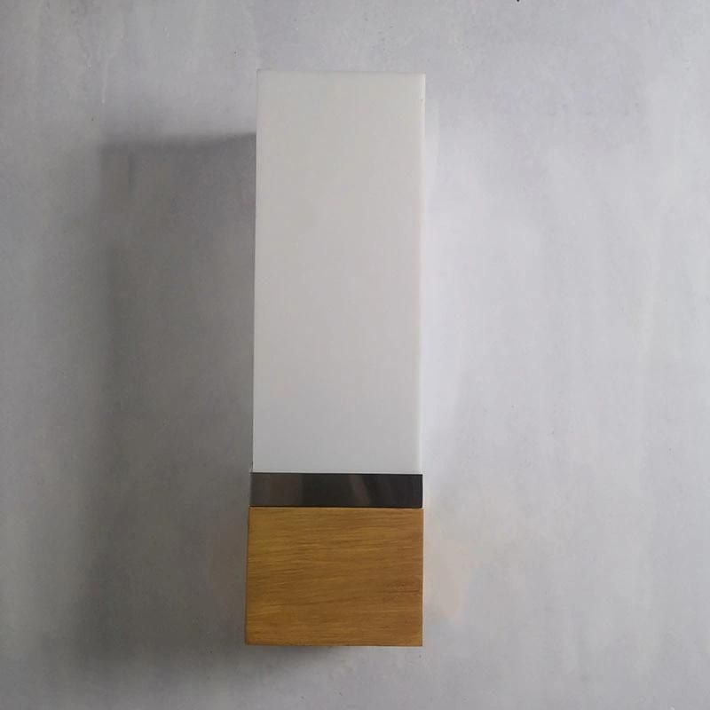 Simplicity White Square Frosted Acrylic Shade Wall Lamp Lights for Living Room